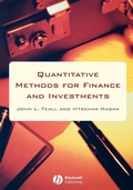 Cover: Quantitative Methods for Finance and Investments  - Wiley