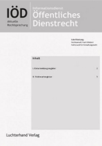 Bild: Informationsdienst Öffentliches Dienstrecht - IÖD - Luchterhand