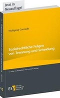 Cover: Sozialrechtliche Folgen von Trennung und Scheidung - Erich Schmidt Verlag
