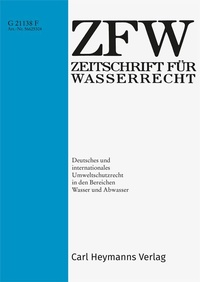 Abbildung von: ZFW - Zeitschrift für Wasserrecht - Carl Heymanns Verlag