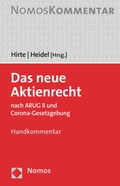 Cover: Das neue Aktienrecht - Nomos