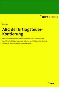 Abbildung von: ABC der Ertragsteuer-Kontierung - NWB