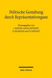 Abbildung von: Politische Gestaltung durch Repräsentativorgane - Mohr Siebeck