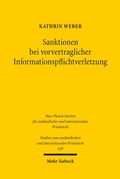 Cover: Sanktionen bei vorvertraglicher Informationspflichtverletzung - Mohr Siebeck