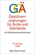 Cover: Geb&uuml;hrenordnungen f&uuml;r &Auml;rzte und Zahn&auml;rzte: GO&Auml; - dtv