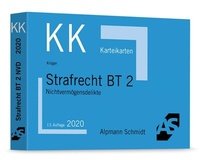 Bild vergrößern Bild: Karteikarten Strafrecht BT 2 - Alpmann Schmidt