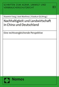 Cover: Nachhaltigkeit und Landwirtschaft in China und Deutschland - Nomos