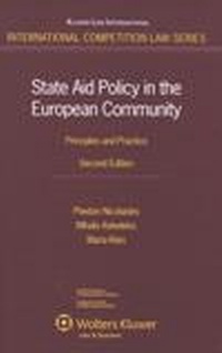 Enlarge image Cover: State Aid Policy in the European Community - Kluwer Law International