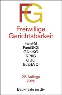 Abbildung von: Freiwillige Gerichtsbarkeit: FG - dtv