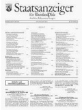 Bild: Staatsanzeiger Rheinland-Pfalz - Staatskanzlei Rheinland-Pfalz
