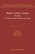 Cover: Merger Control in Europe - Kluwer Law International