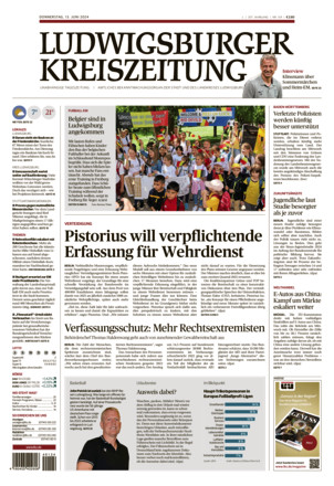 Abbildung von: Ludwigsburger Kreiszeitung - LKZ - Ungeheuer + Ulmer