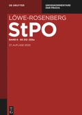 Cover: L&ouml;we-Rosenberg. StPO - Die Strafproze&szlig;ordnung und das Gerichtsverfassungsgesetz  - De Gruyter