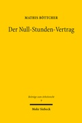 Cover: Der Null-Stunden-Vertrag - Mohr Siebeck