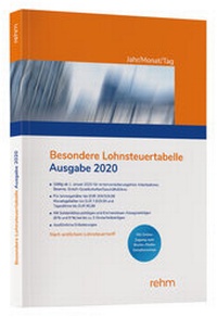 Abbildung von: Besondere Lohnsteuertabelle 2020 Jahr/Monat/Tag - Rehm