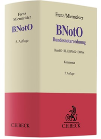 Abbildung von: BNotO - Bundesnotarordnung - C.H.BECK