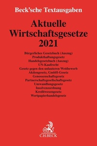Abbildung von: Aktuelle Wirtschaftsgesetze 2021