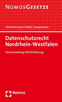 Abbildung von: Datenschutzrecht Nordrhein-Westfalen - Nomos