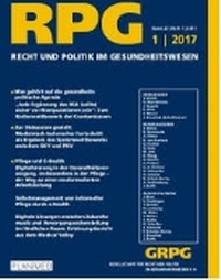 Abbildung von: Recht und Politik im Gesundheitswesen -  RPG  - Planimed
