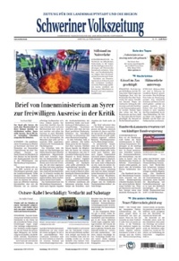 Abbildung von: Schweriner Volkszeitung  - Nordkurier Mediengruppe