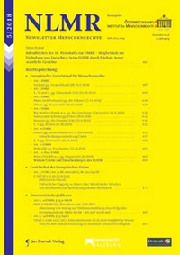 Abbildung von: Newsletter Menschenrechte - NLMR - Jan Sramek Verlag KG