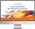 Abbildung von: Das Urlaubsrecht des öffentlichen Dienstes online - Rehm