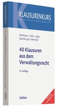 Cover: 40 Klausuren aus dem Verwaltungsrecht - Vahlen