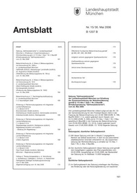 Abbildung von: Amtsblatt Landeshauptstadt München - Landeshauptstadt München