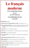 Cover: Francais Moderne  - Conseil International de La Langue Francaise