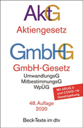Abbildung von: Aktiengesetz, GmbH-Gesetz: AktG GmbHG - dtv