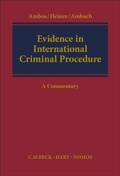 Cover: Evidence in International Criminal Procedure - Beck/Hart Publishing