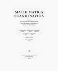 Abbildung von: Mathematica Scandinavica - Aarhus Universitetsforlag