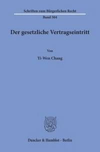 Abbildung von: Der gesetzliche Vertragseintritt - Duncker & Humblot