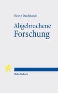 Cover: Abgebrochene Forschung - Mohr Siebeck