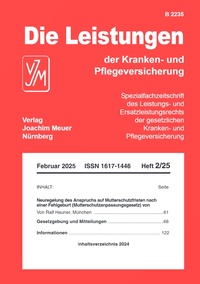 Abbildung von: Die Leistungen der Kranken- und Pflegeversicherungen - Joachim Meuer