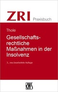 Cover: Gesellschaftsrechtliche Ma&szlig;nahmen in der Insolvenz - RWS