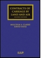 Abbildung von: Contracts of Carriage by Land and Air - LLP Professional Publishing
