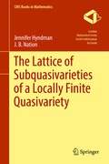 Cover: The Lattice of Subquasivarieties of a Locally Finite Quasivariety - Springer