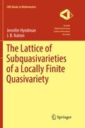 Cover: The Lattice of Subquasivarieties of a Locally Finite Quasivariety - Springer