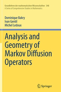 Enlarge image Cover: Analysis and Geometry of Markov Diffusion Operators - Springer