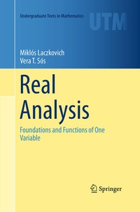 Enlarge image Cover: Real Analysis - Springer