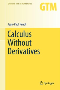 Enlarge image Cover: Calculus Without Derivatives - Springer