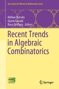 Cover: Recent Trends in Algebraic Combinatorics - Springer