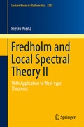 Cover: Fredholm and Local Spectral Theory II - Springer