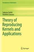 Cover: Theory of Reproducing Kernels and Applications - Springer