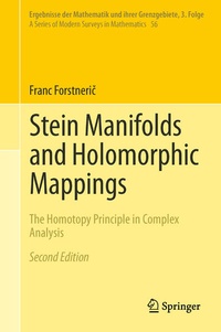 Enlarge image Cover: Stein Manifolds and Holomorphic Mappings - Springer