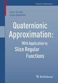 Cover: Quaternionic Approximation - Birkh&auml;user