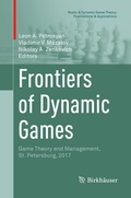 Cover: Frontiers of Dynamic Games - Birkh&auml;user