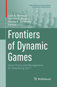 Enlarge image Cover: Frontiers of Dynamic Games - Birkhäuser