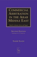 Cover: Commercial Arbitration in the Arab Middle East - Hart Publishing
